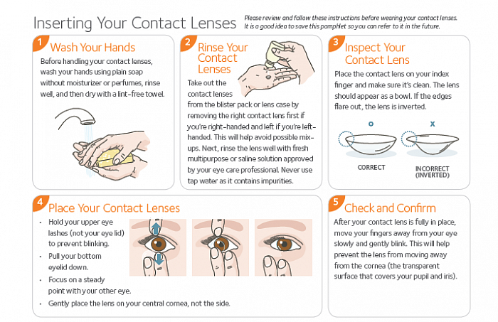 Contact lens insertion and removal