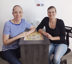 Carolee with Karen Roos - Our Practice Manager (right)